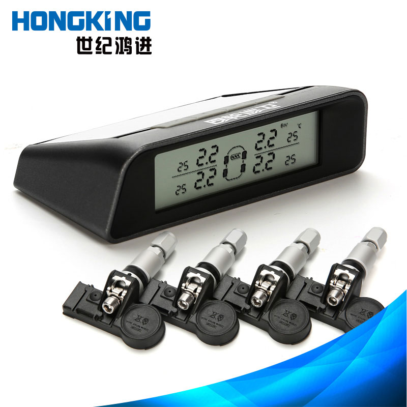 Solar Tyre Pressure Monitor with Built-in Tyre Sensor and Infineon Chip for Car, Four-Wheel Small and Medium Size Vehicle